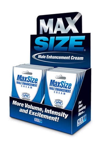 "Max Size Gel Topical - 24 Packets Display MD-MSC24"