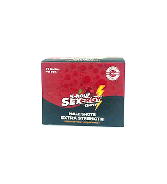 "Sexergy - Male Liquid Shot 12 Ct Display - Cherry CG-SEXMLIQ"