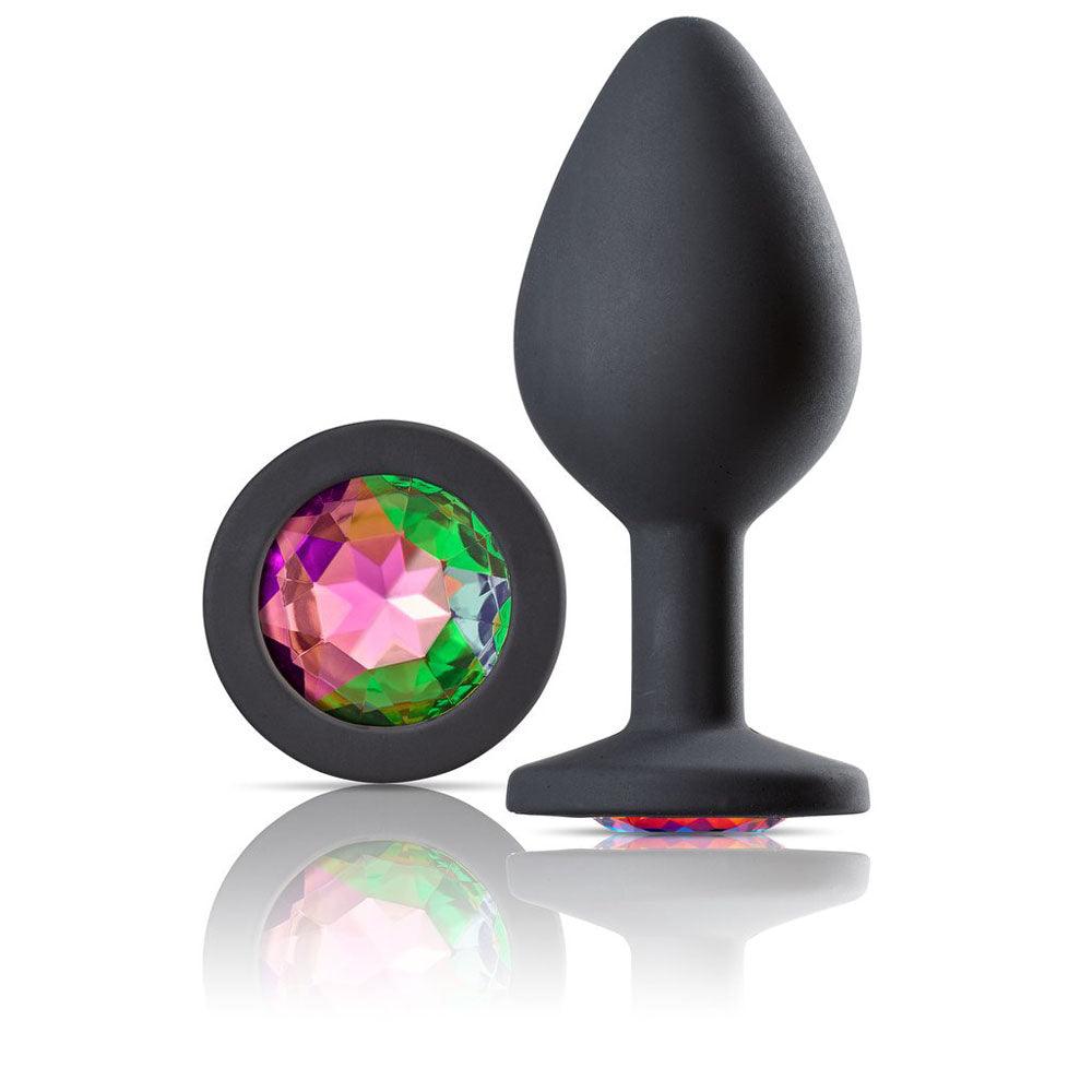 Cloud 9 Novelties Gems Jeweled Silicone Anal Plug  - Medium WTC304