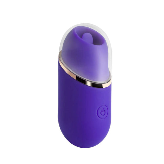 "Abby - Mini Clit Licking Vibrator Tongue Sex Toy - Purple H-TE-07-580BP"