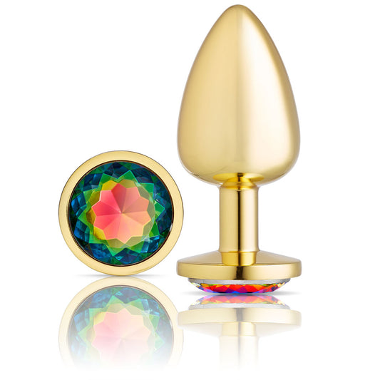 Cloud 9 Novelties Anal Gems Jeweled Gold Chromed - Large WTC311