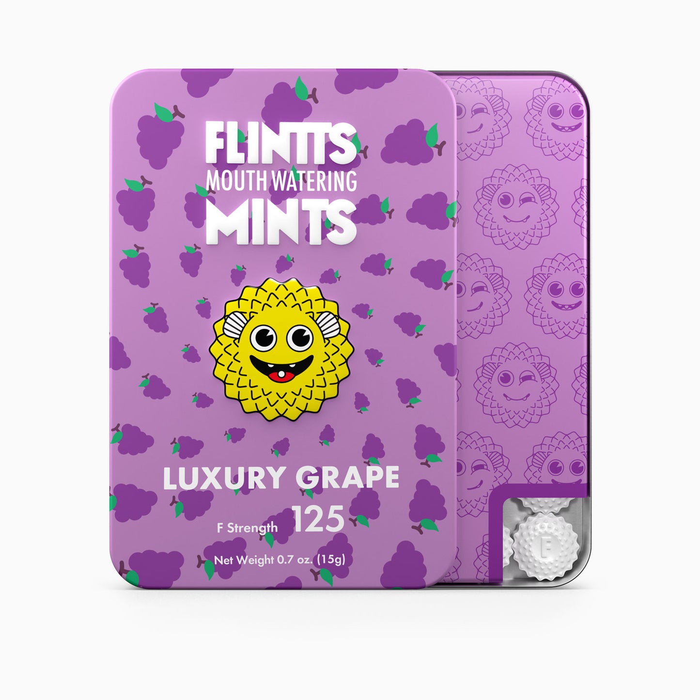 Flintts Mouth Watering Mints Luxury Grape -  F-Strength 125 FM-LUXGRAPE