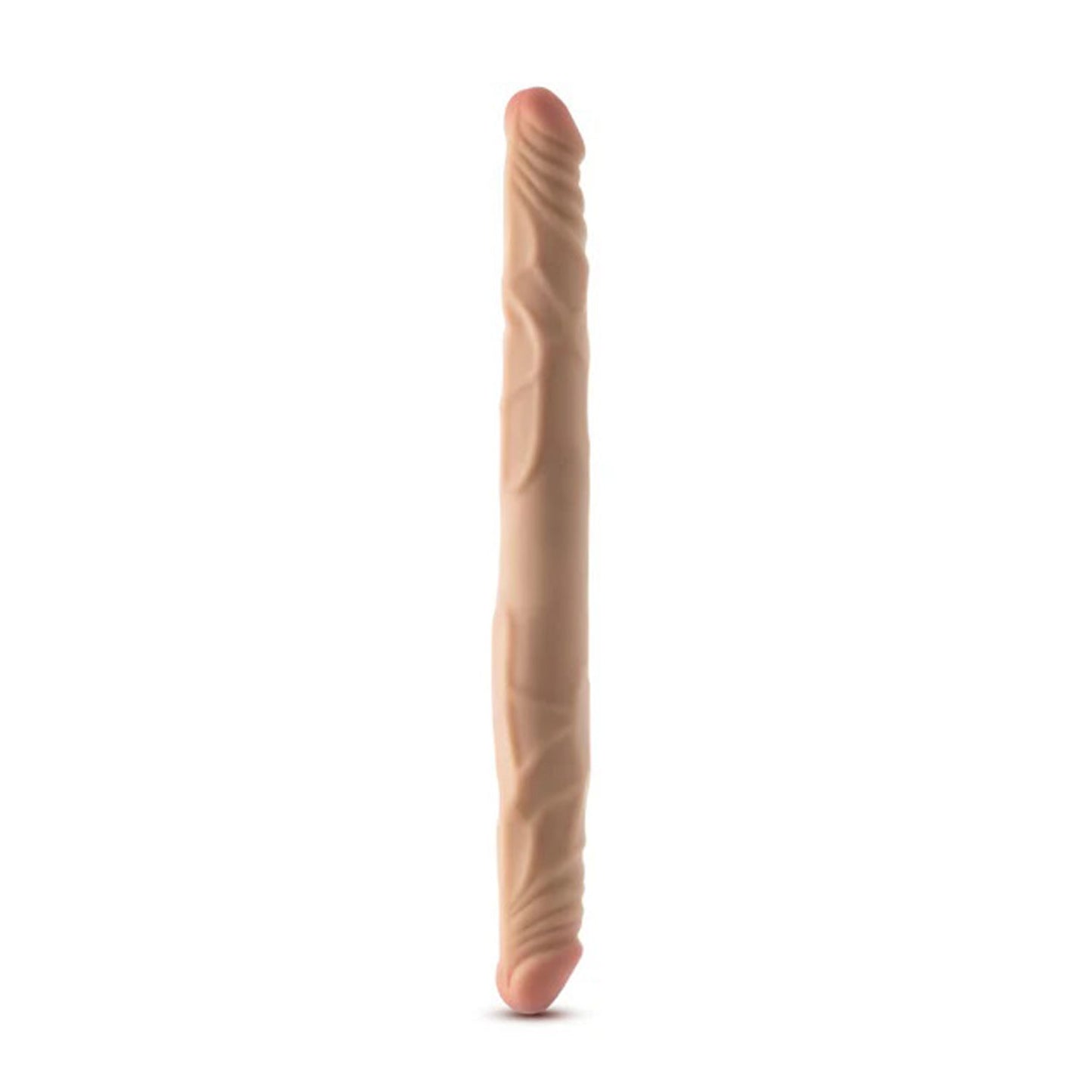 Dr. Skin Plus - 14 Posable Double Dong - Beige BL-39753