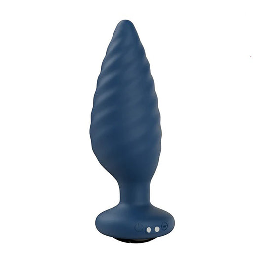 "Noah - App Controlled Rotating Butt Plug - Blue H-AP-39-945BLU"