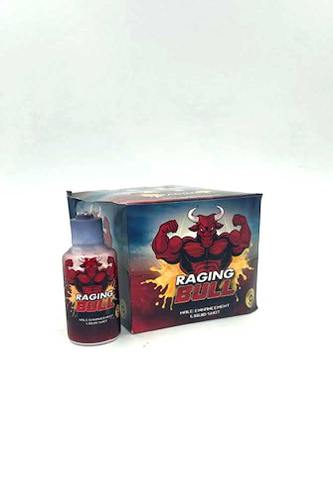 "Raging Bull Male Enhancer Liquid Shots 12 Ct Display CG-RBLIQ"