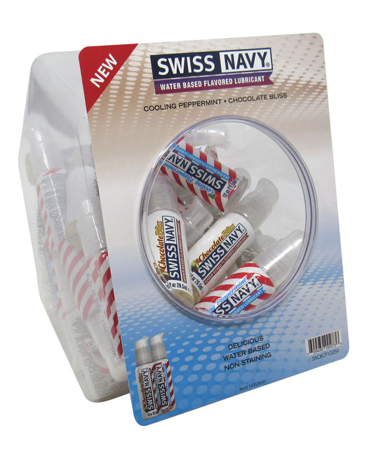 Swiss Navy Chocolate and Peppermint 1oz 50pc Fishbowl MD-SNCBCP1O50