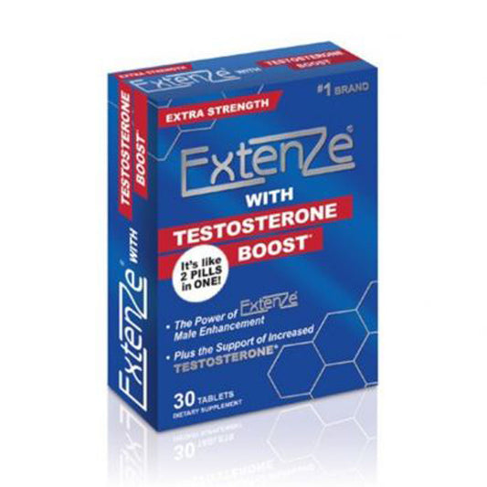 "Extenze With Testosterone Boost 30ct Box EXTZWTB"