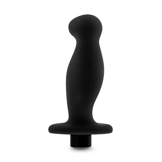 Anal Adventures- Platinum- Silicone Vibrating Prostate Massager 02-Black BL-11625