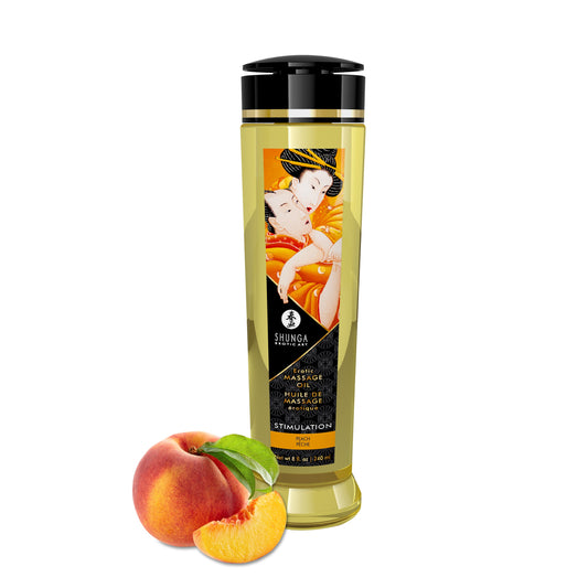 "Massage Oils - Stimulation - 8 Fl. Oz. Peach SHU1203"