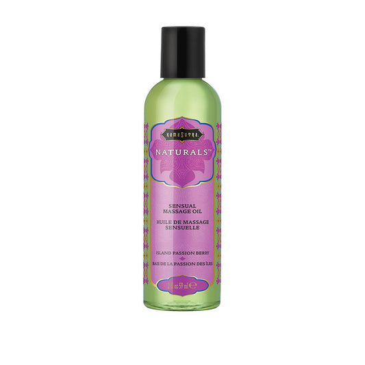 "Naturals Massage Oil - Island Passion Berry - 2 Fl Oz (59 ml) KS10281"