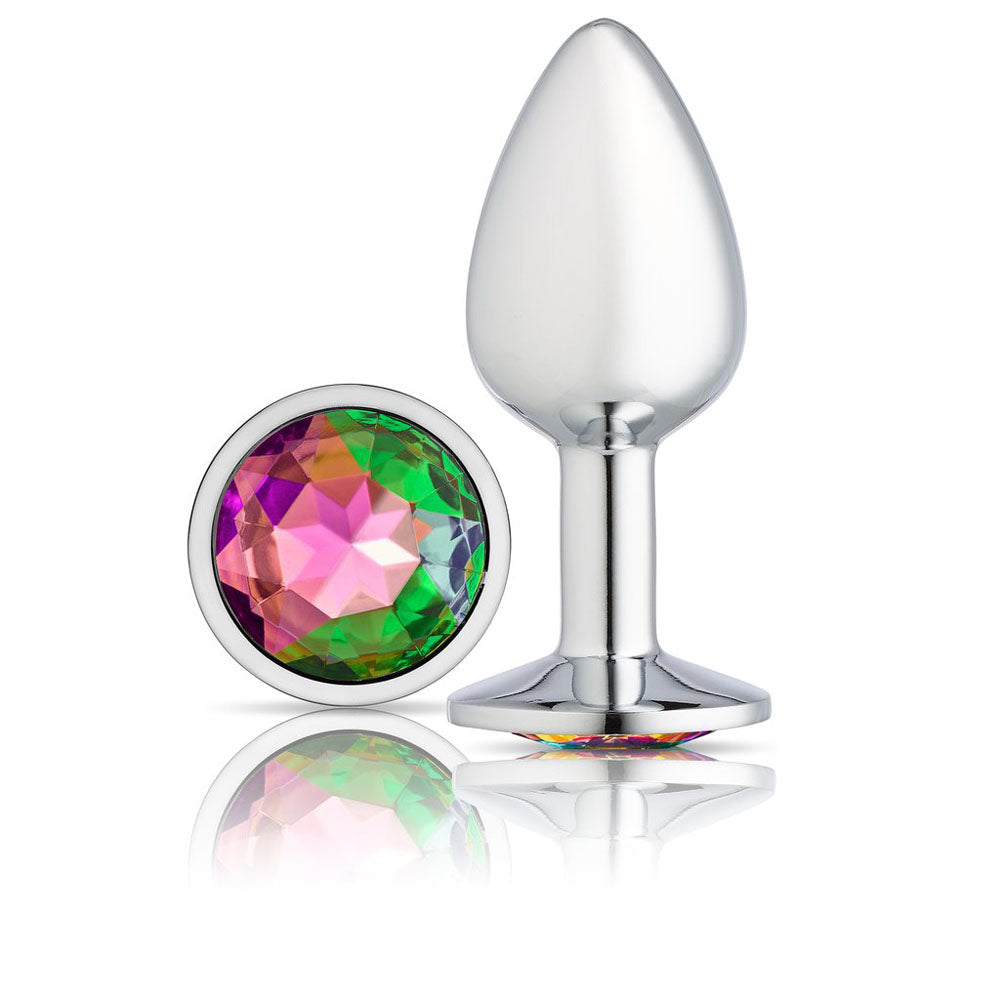 Cloud 9 Novelties Gems Silver Chromed Anal Plug - Small WTC300