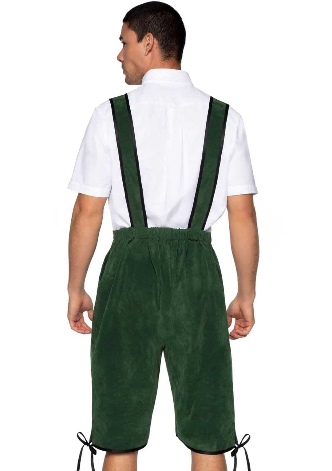 Men's Beerfest Lederhosen Oktoberfest Costume -  X-Large - Green