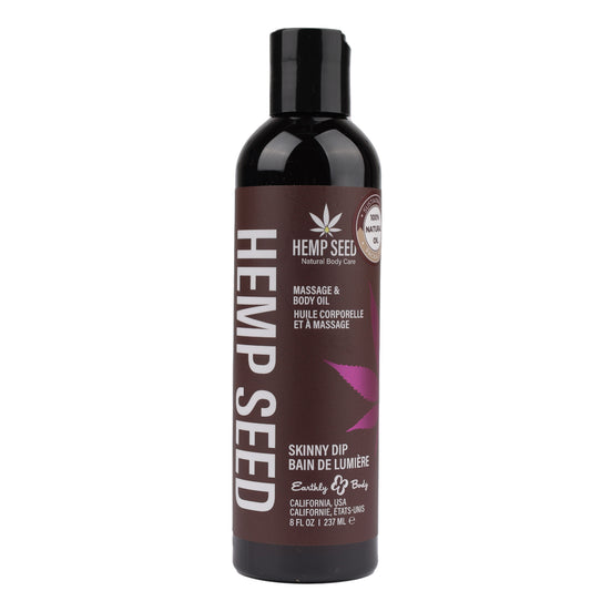 "Hemp Seed Massage and Body Oil - Skinny Dip - 8 Fl. Oz./ 237ml EB-MAS021"